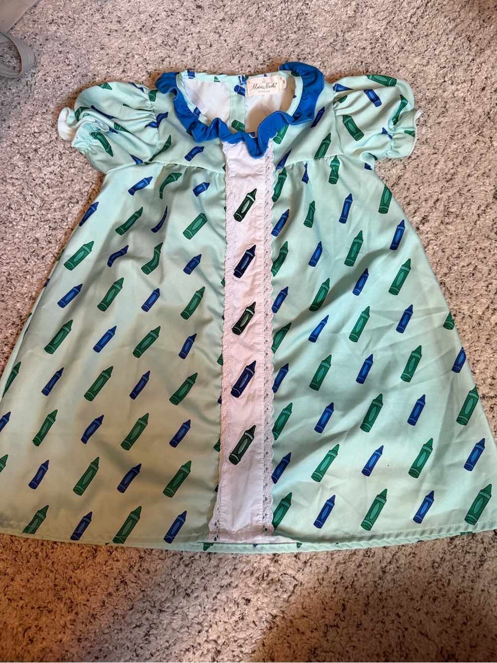 Marie Nicole Crayon Print Dress Euc size 3